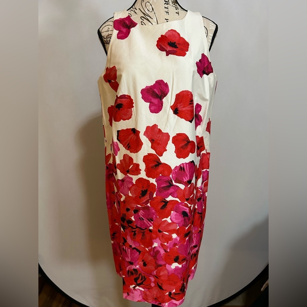 Floral Red and Pink Women's Dress